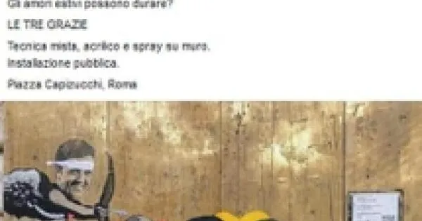 Mural of Conte, Di Maio, Zingaretti appears in Rome